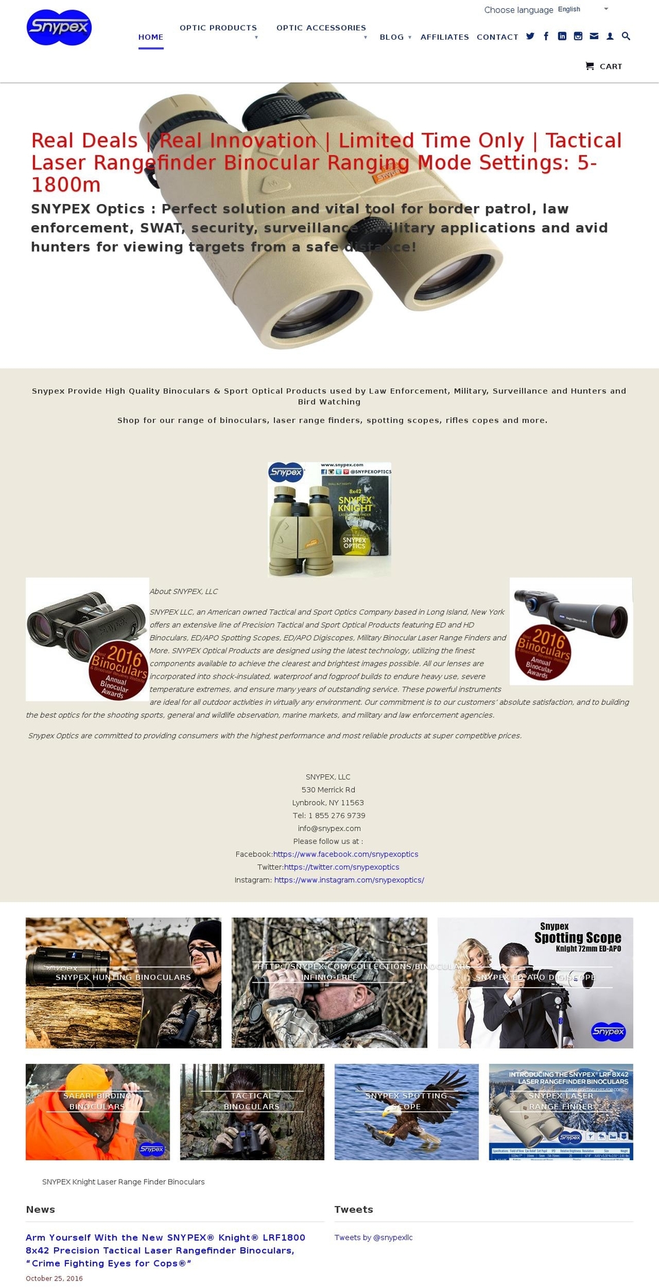 snypex.com shopify website screenshot