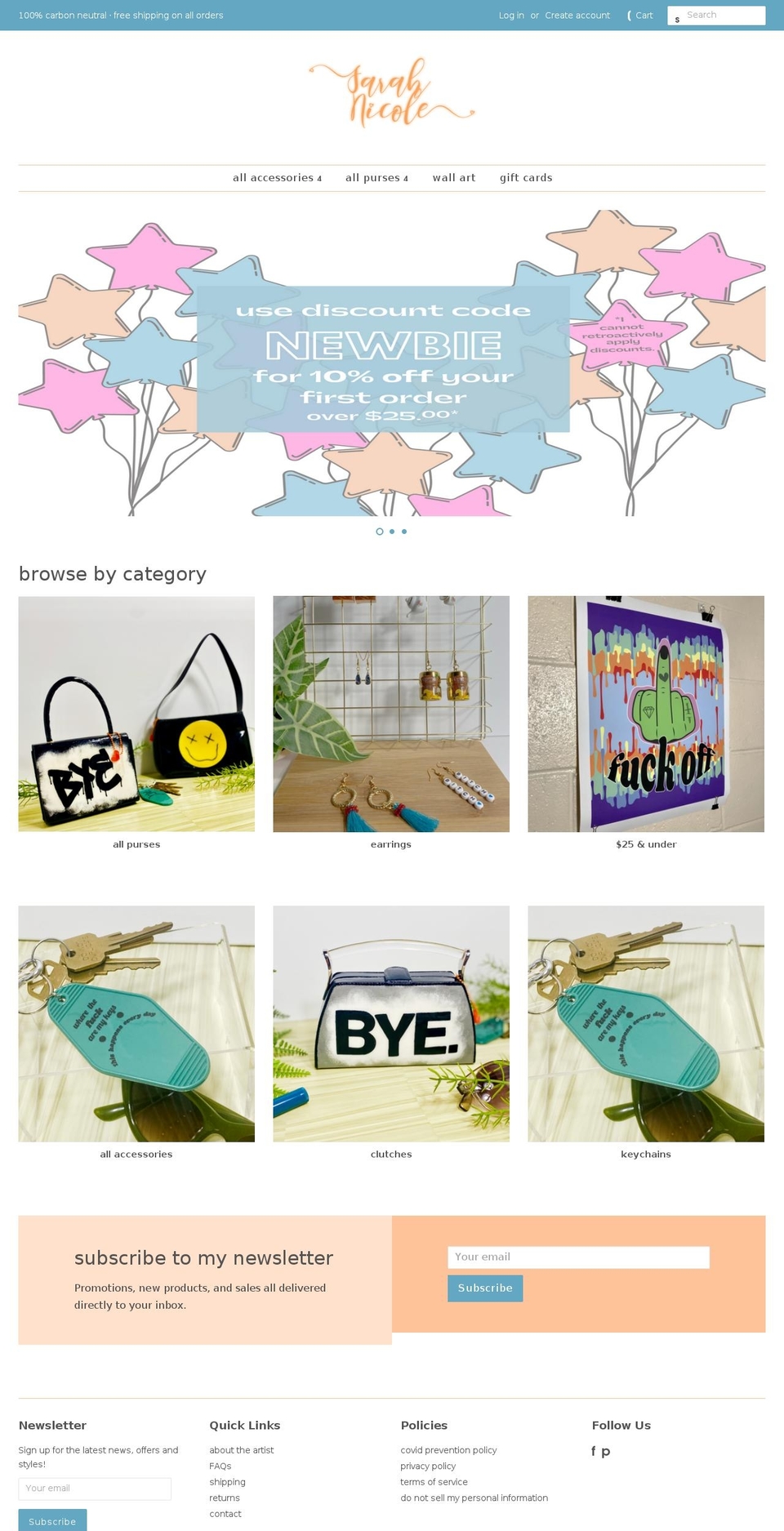 so-sarah-nicole.myshopify.com shopify website screenshot