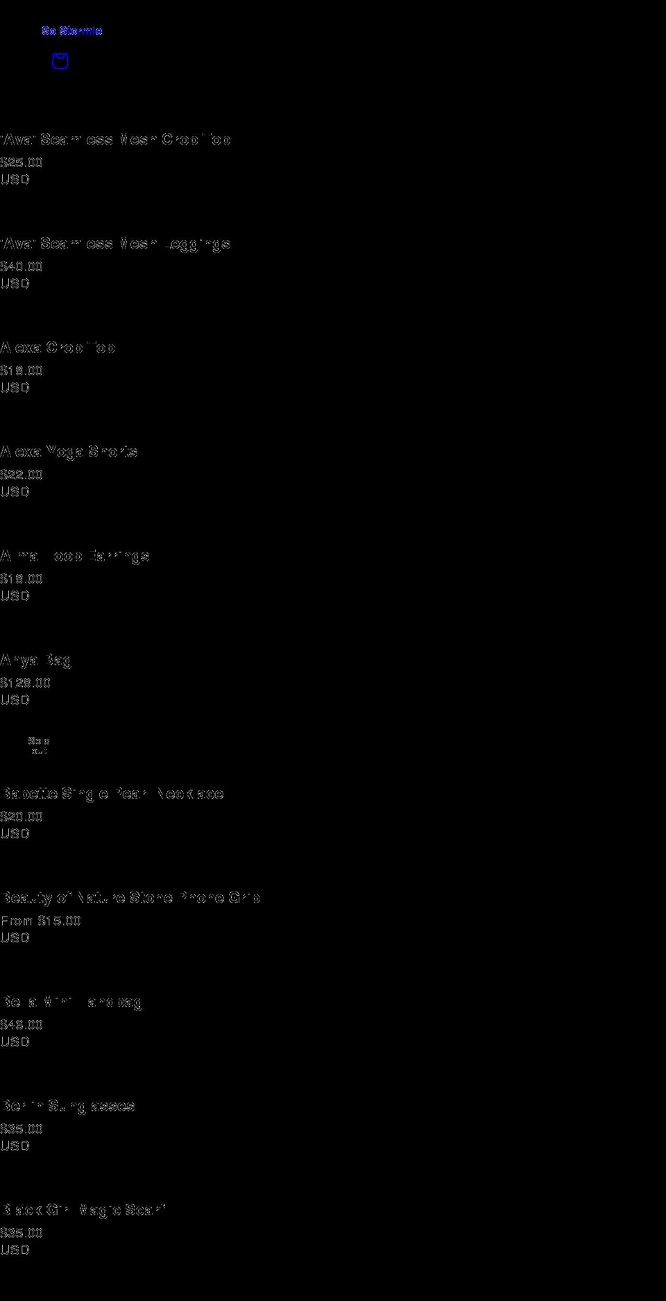 so-stormie.myshopify.com shopify website screenshot
