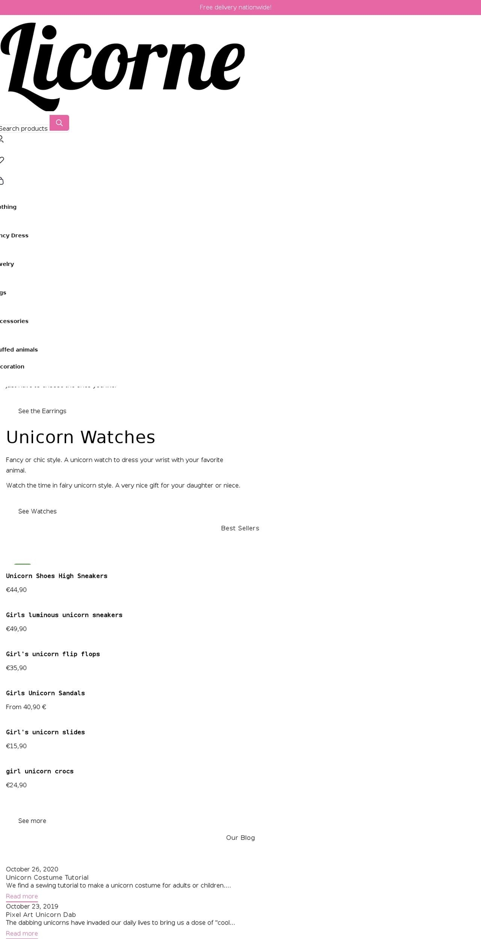 so-unicorn.com shopify website screenshot