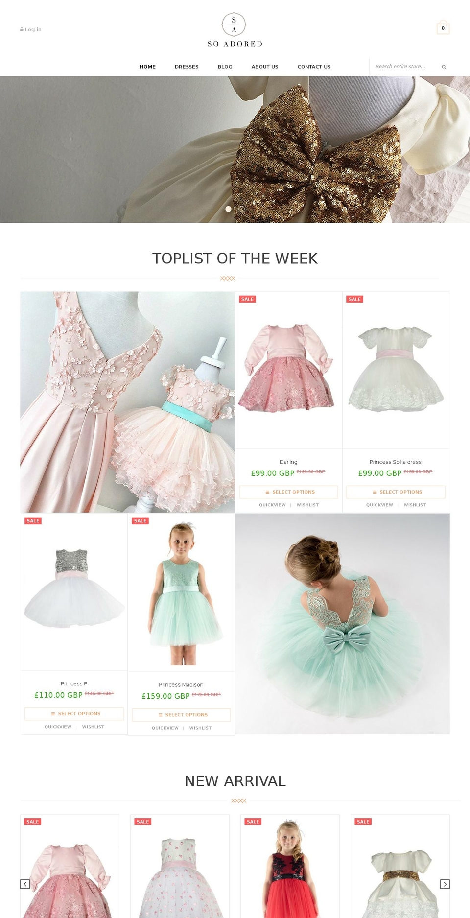 soadored.com shopify website screenshot
