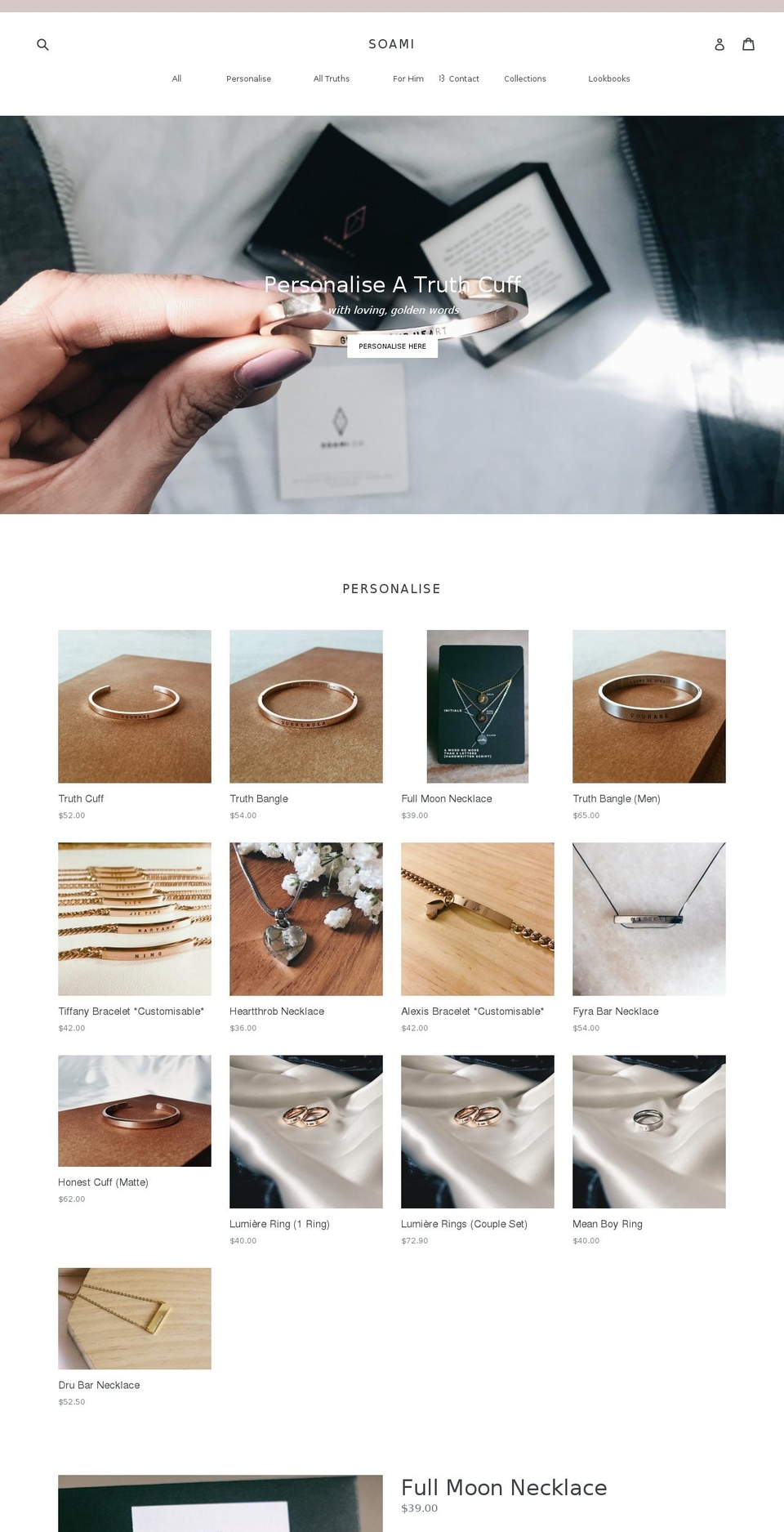 soami.co shopify website screenshot