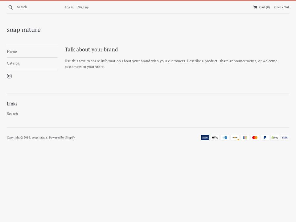 soap-nature.com — Shopify storefront screenshot