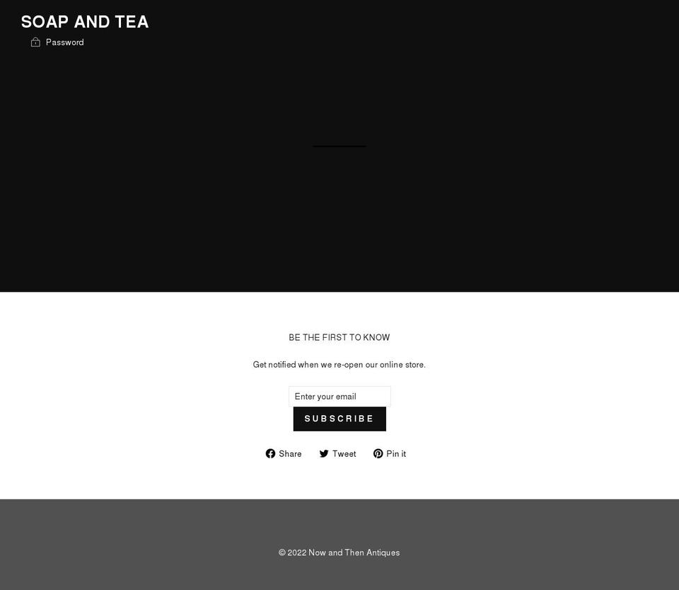 soapandtea.com — Shopify storefront screenshot