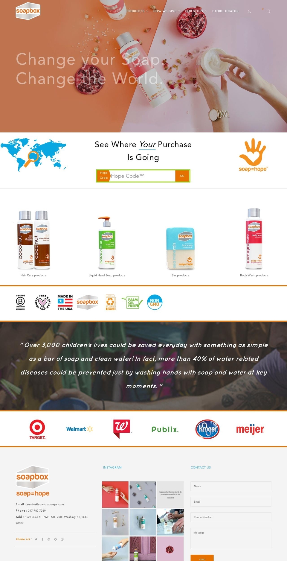 soapboxsoap.com shopify website screenshot