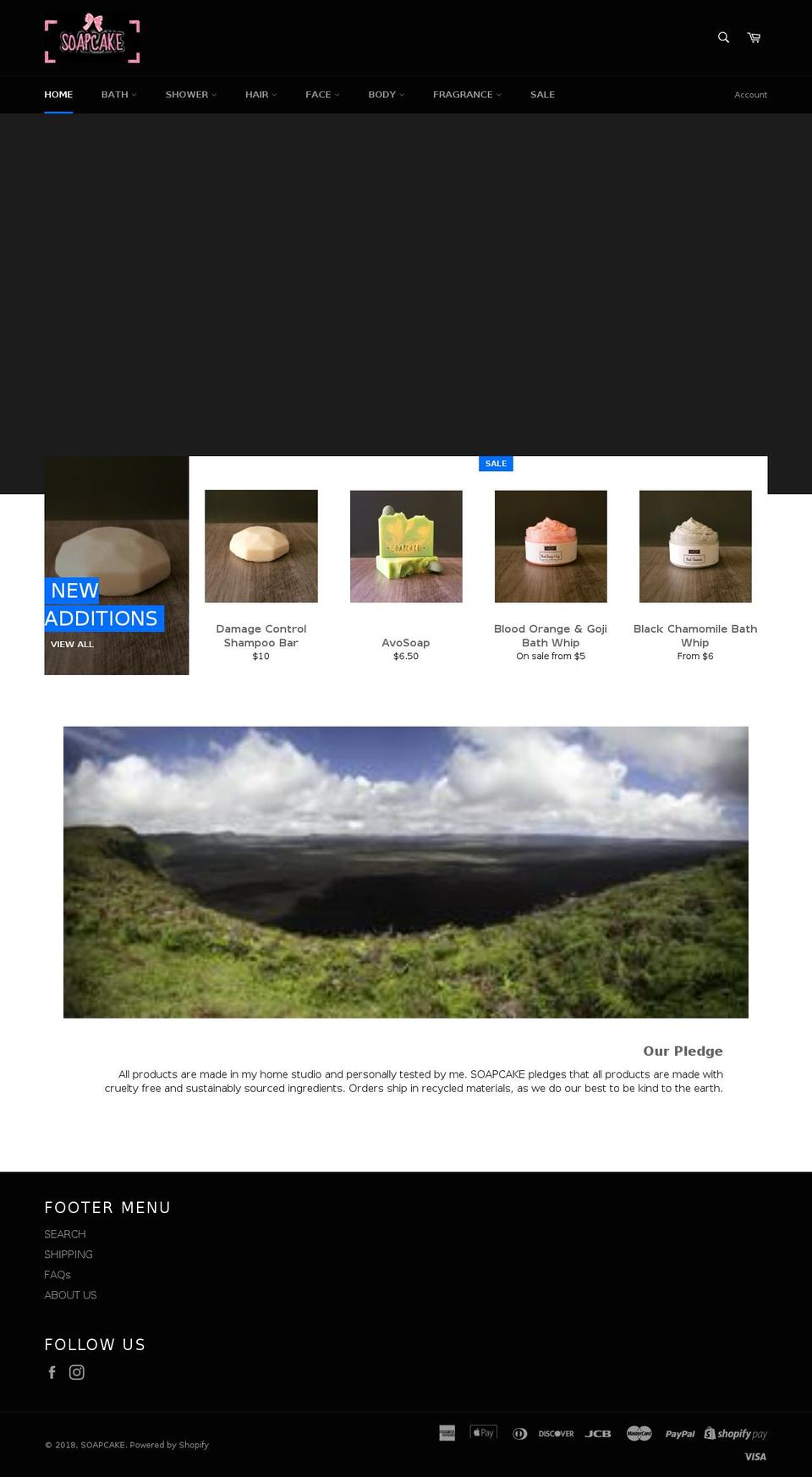 soapcakeco.com — Shopify storefront screenshot