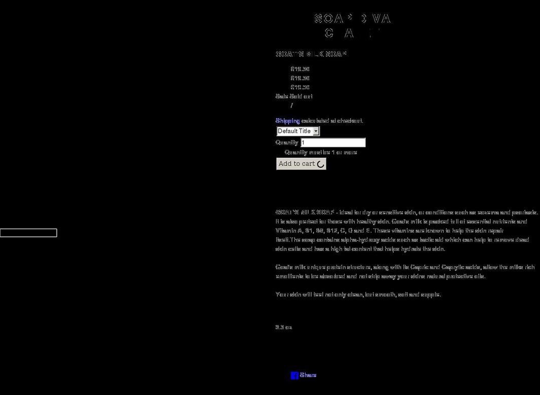 soapdivachalet.com shopify website screenshot