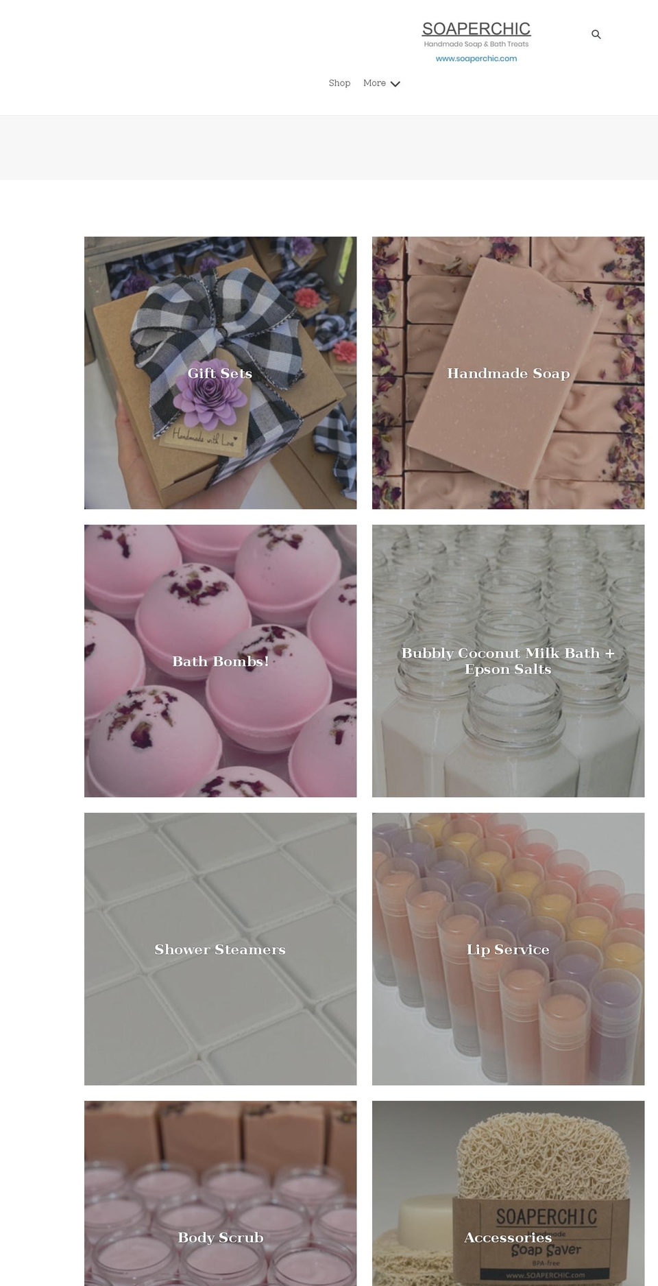 soaperchic.com shopify website screenshot