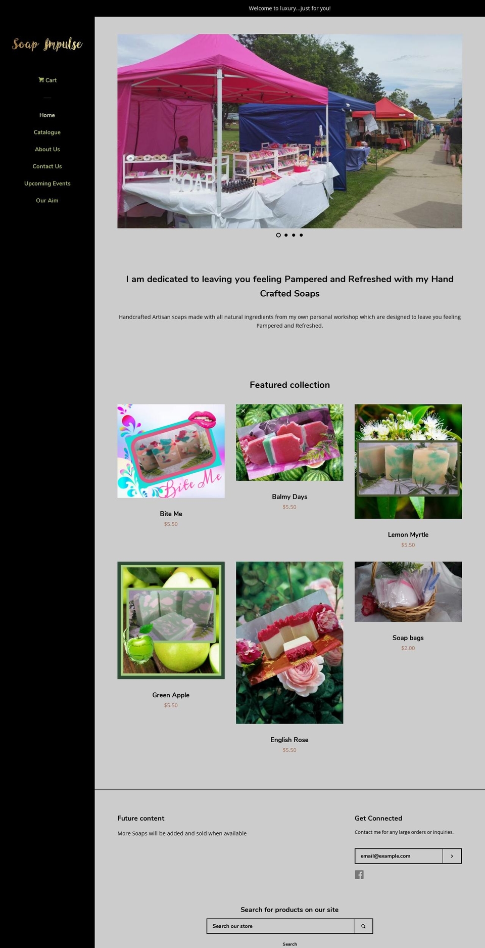 soapimpulse.com — Shopify storefront screenshot