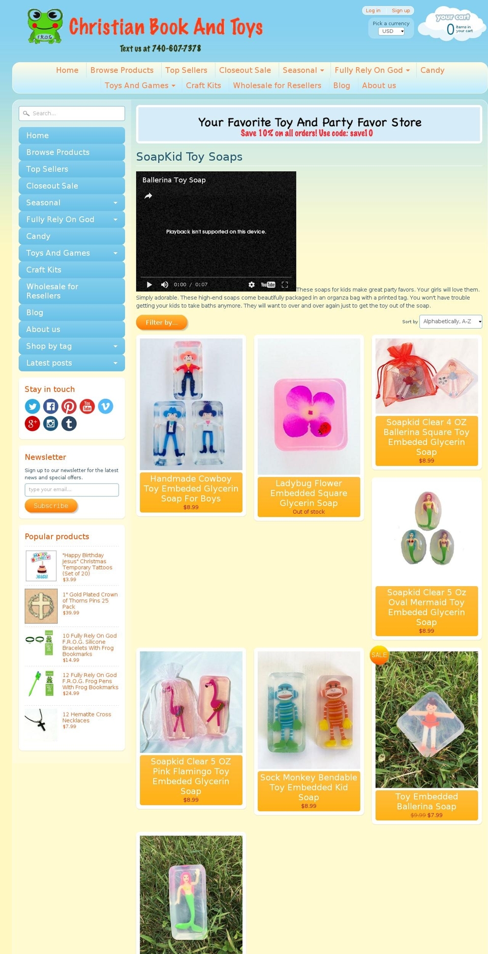soapkid.com shopify website screenshot