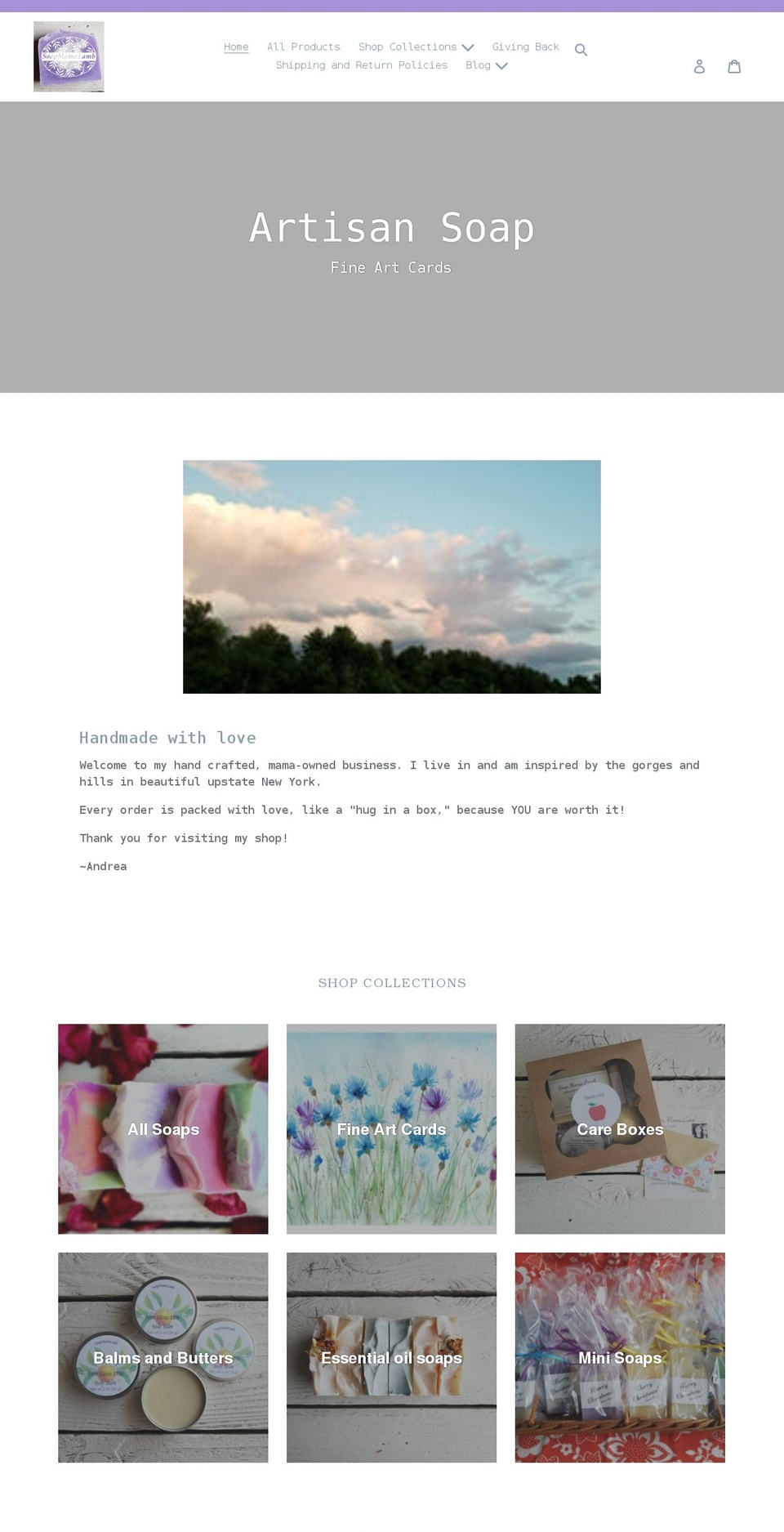 soapmamalamb.myshopify.com shopify website screenshot
