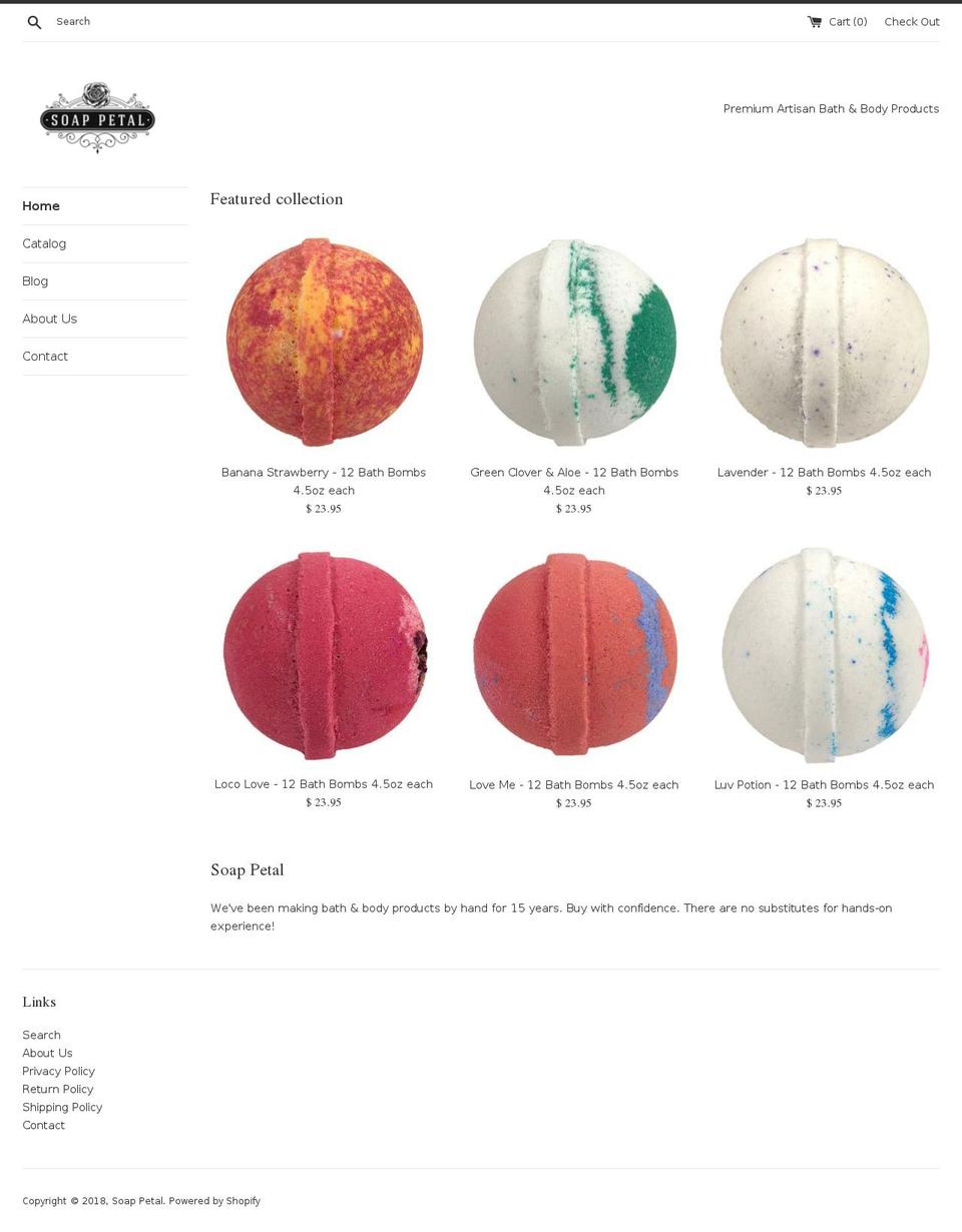 soappetal.com shopify website screenshot
