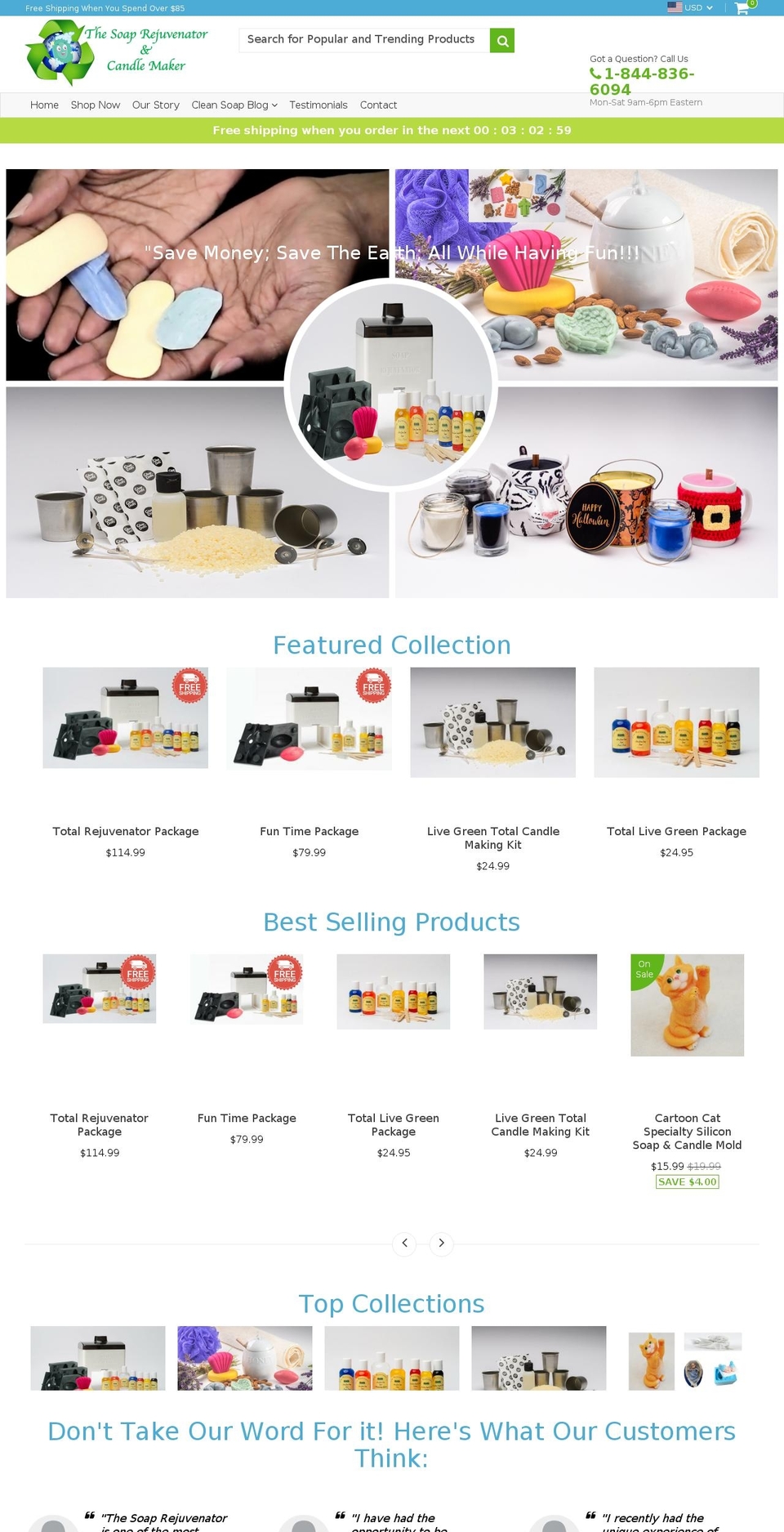 soaprejuvenator.com — Shopify storefront screenshot