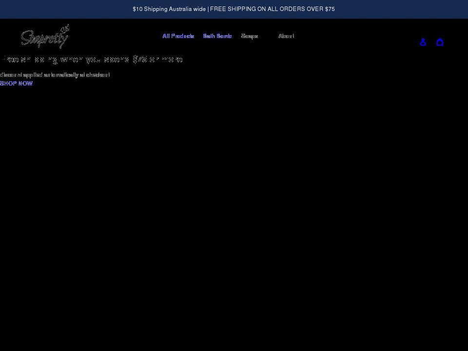 soapretty.com.au shopify website screenshot