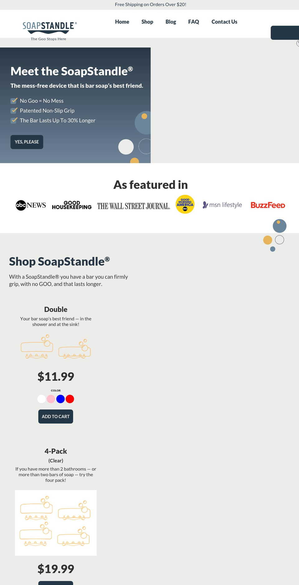 soapstandle.com shopify website screenshot