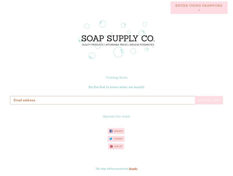 soapsupplyco.com — Shopify storefront screenshot
