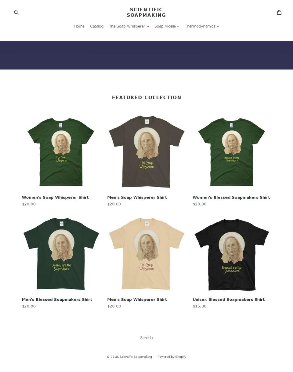 soapwhisperer.com — Shopify storefront screenshot