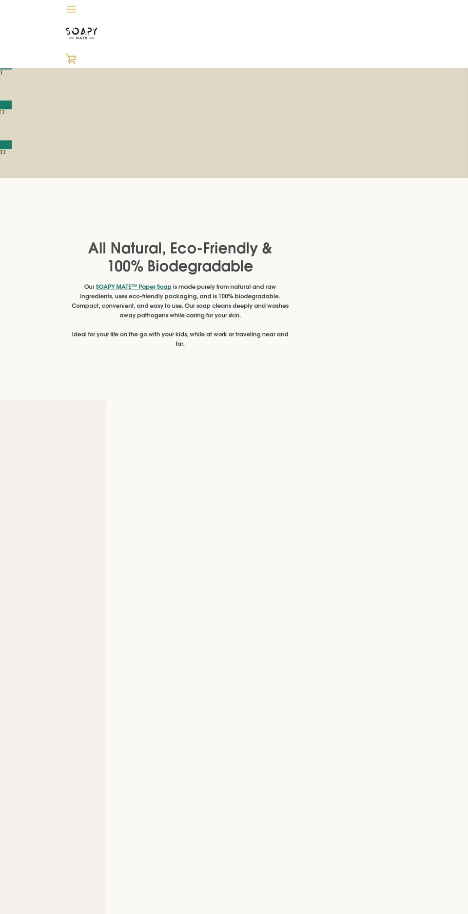 soapymate.com shopify website screenshot
