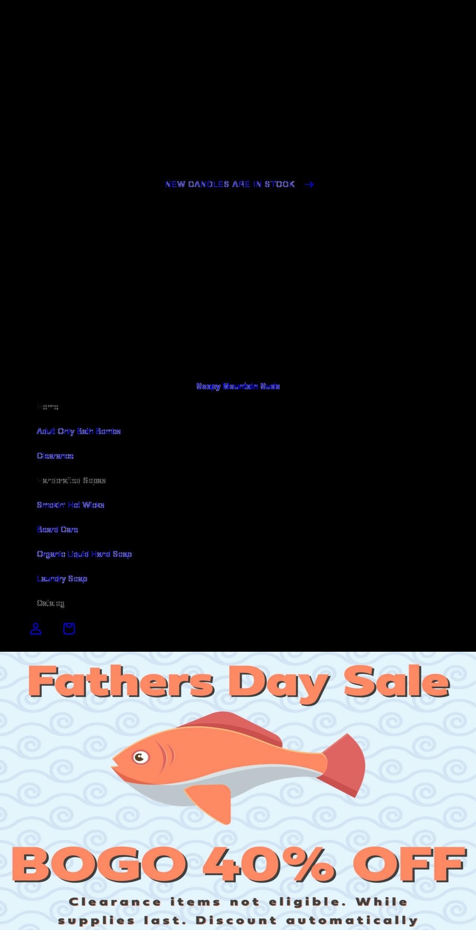 soapymtnsuds.com shopify website screenshot