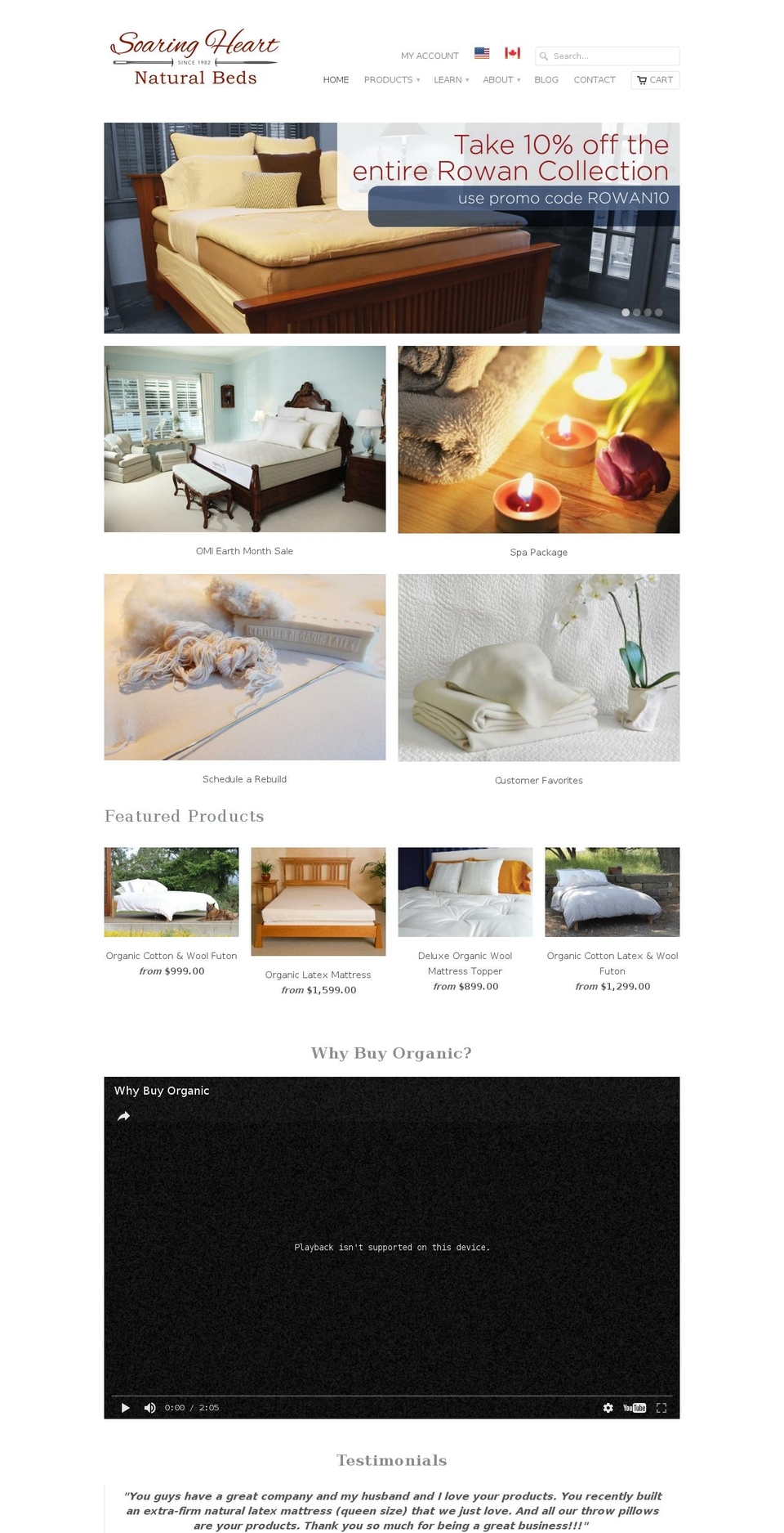 soaringheart.com shopify website screenshot