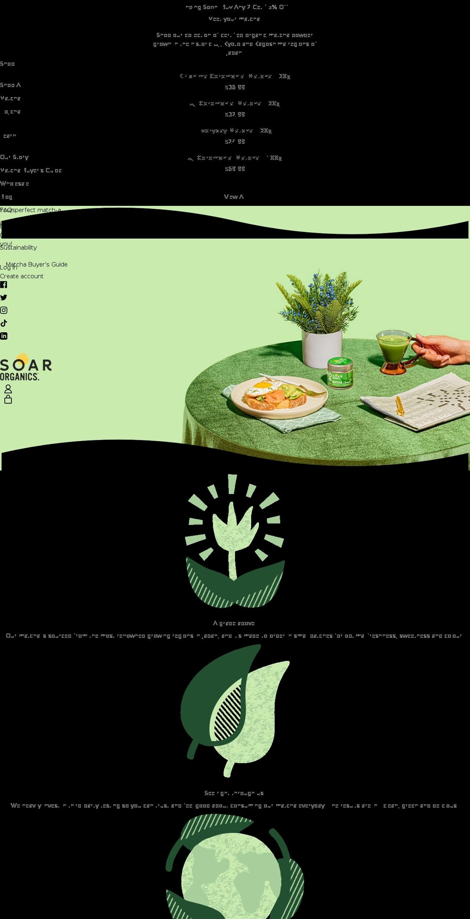 Soar Organics 4.0 Shopify theme site example soarorganics.biz