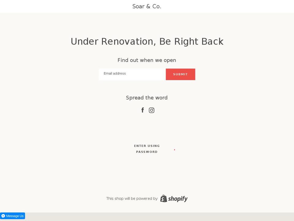 soarstyle.com — Shopify storefront screenshot