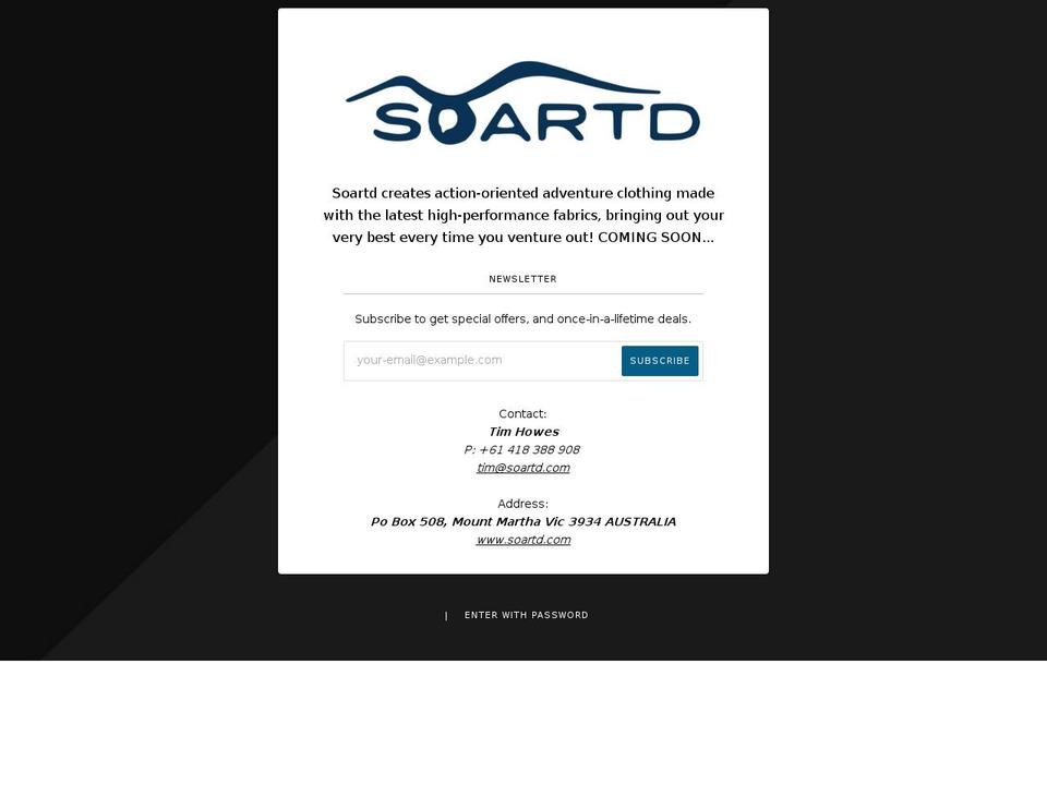 soarted.com shopify website screenshot
