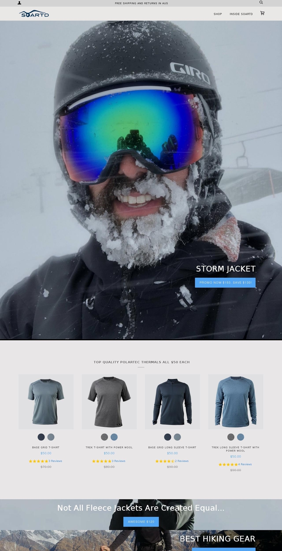 Current Theme 10 May 2018 Shopify theme site example soarted.net