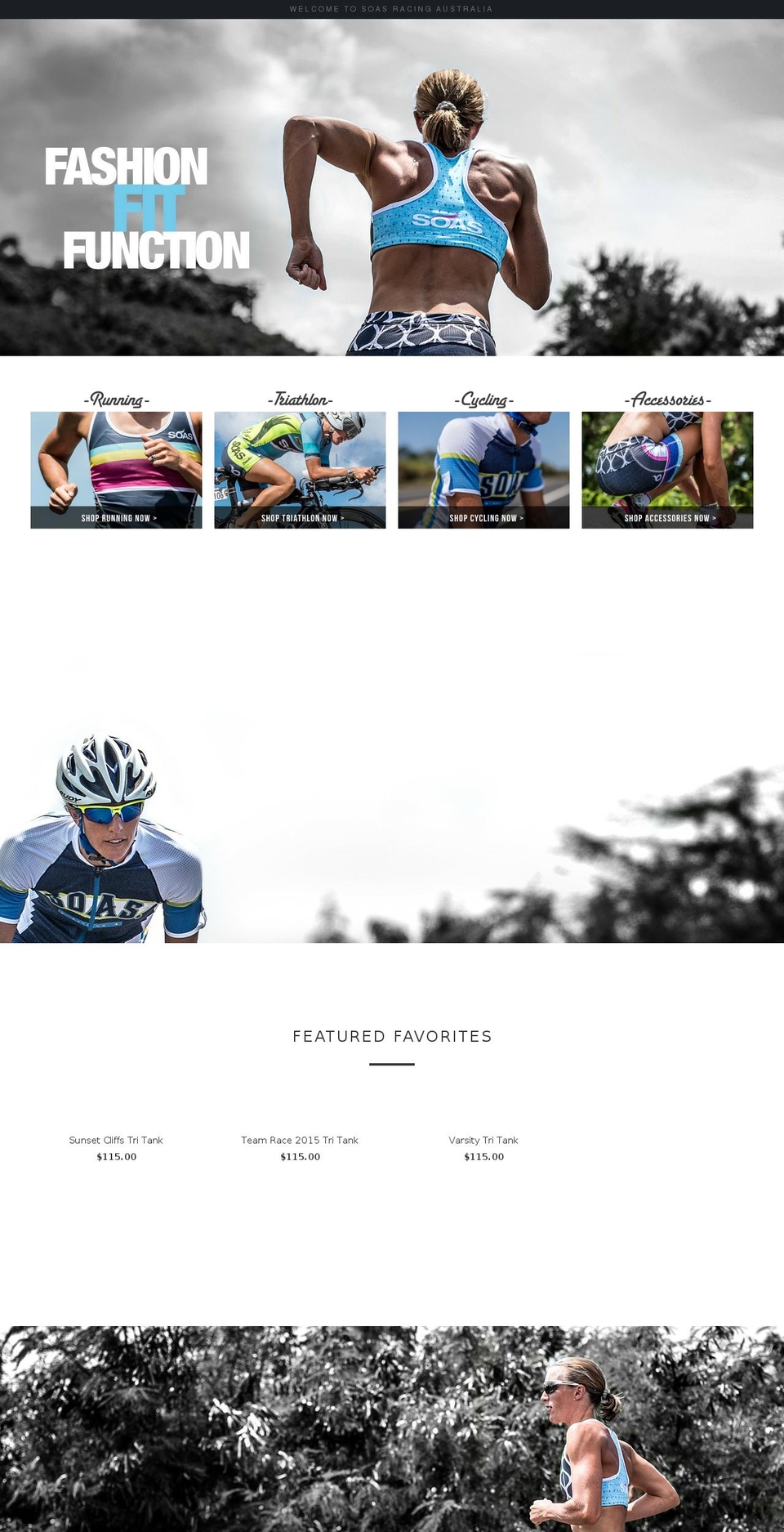 soasracing.com.au shopify website screenshot