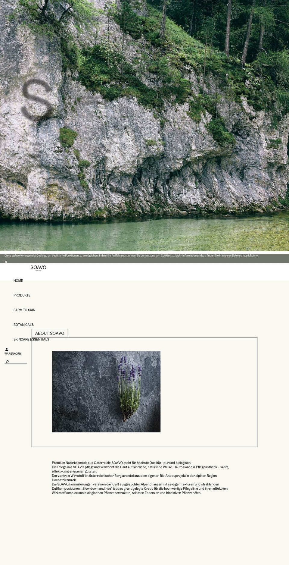 soavo-skincare.com — Shopify storefront screenshot