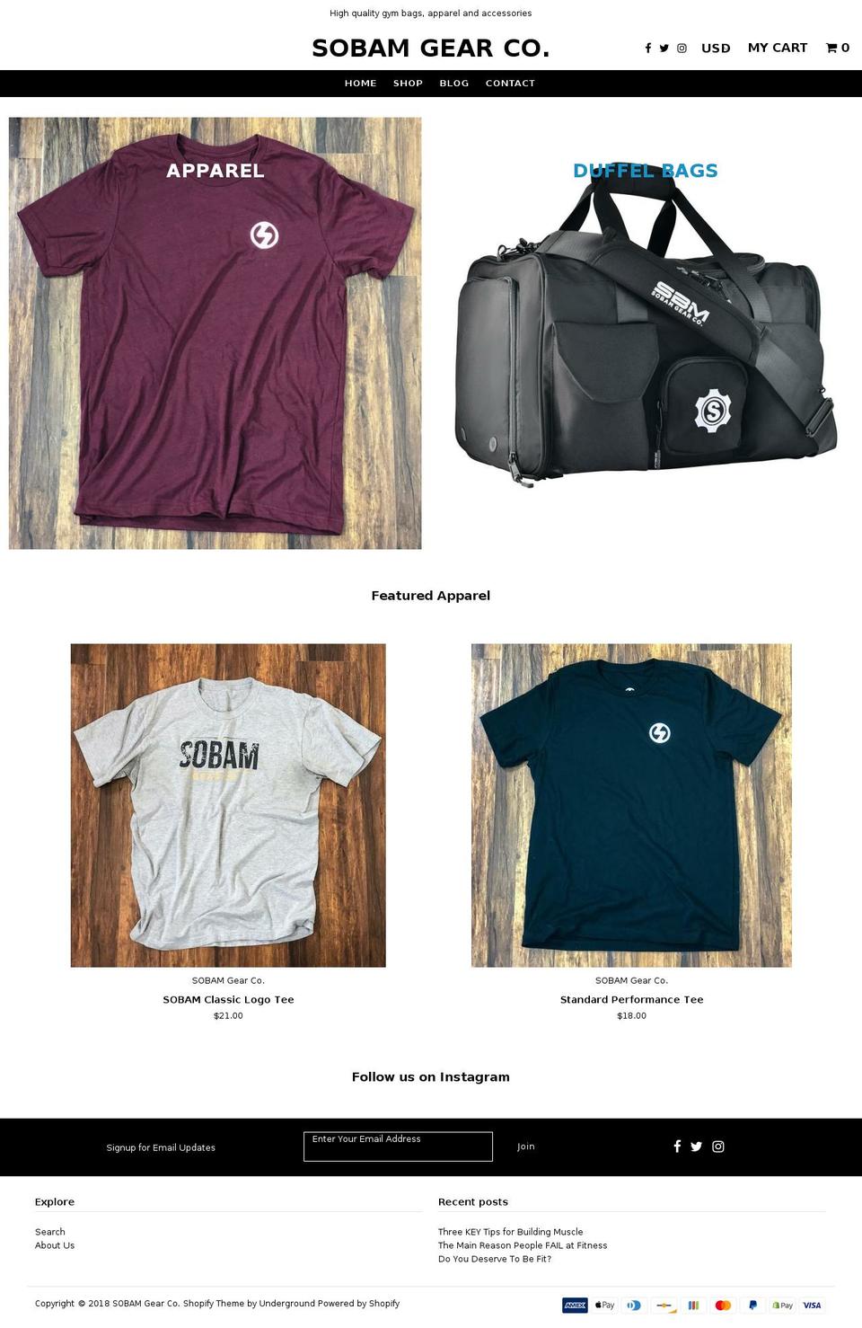 sobamgear.com — Shopify store on .com