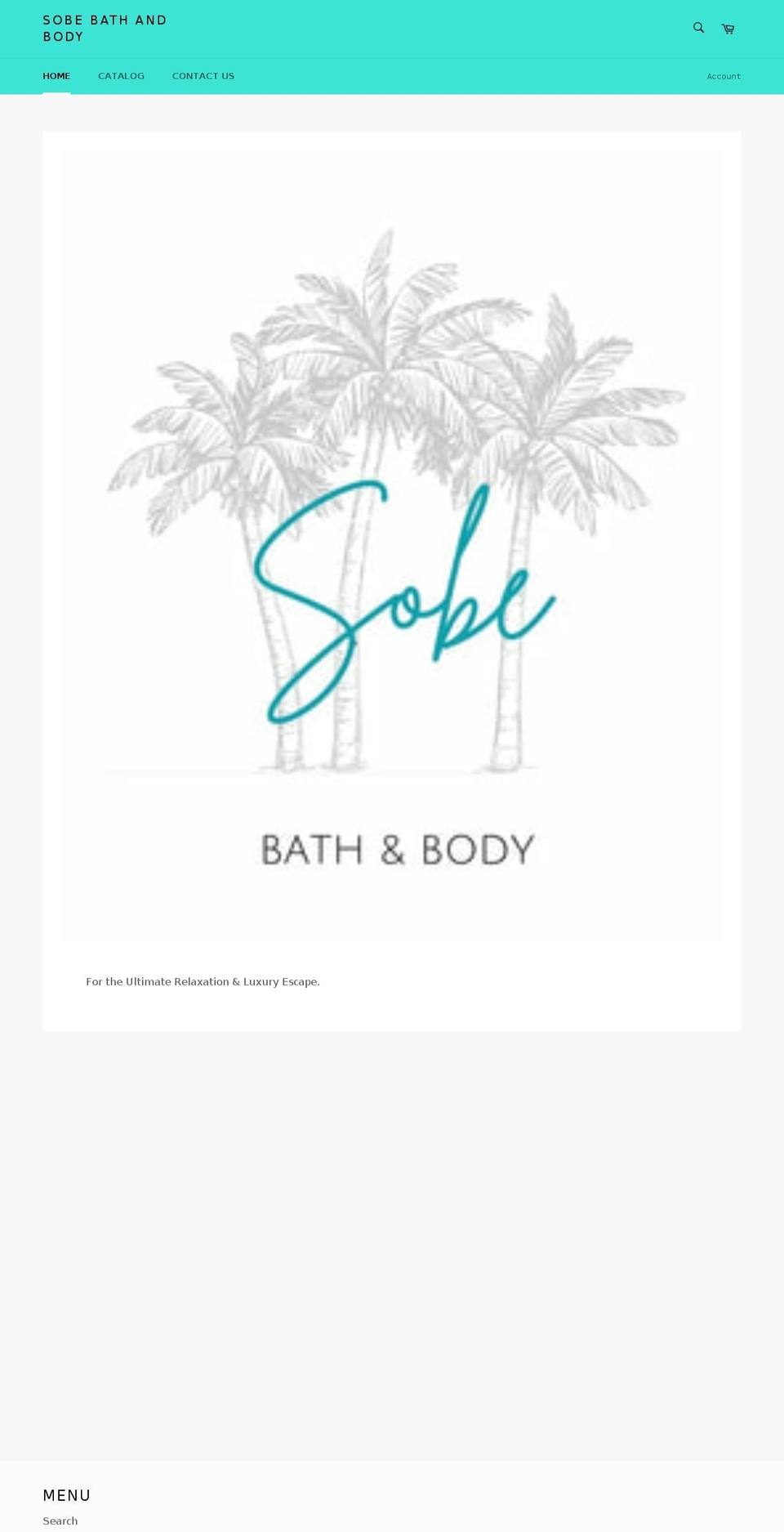 sobebathandbody.com shopify website screenshot