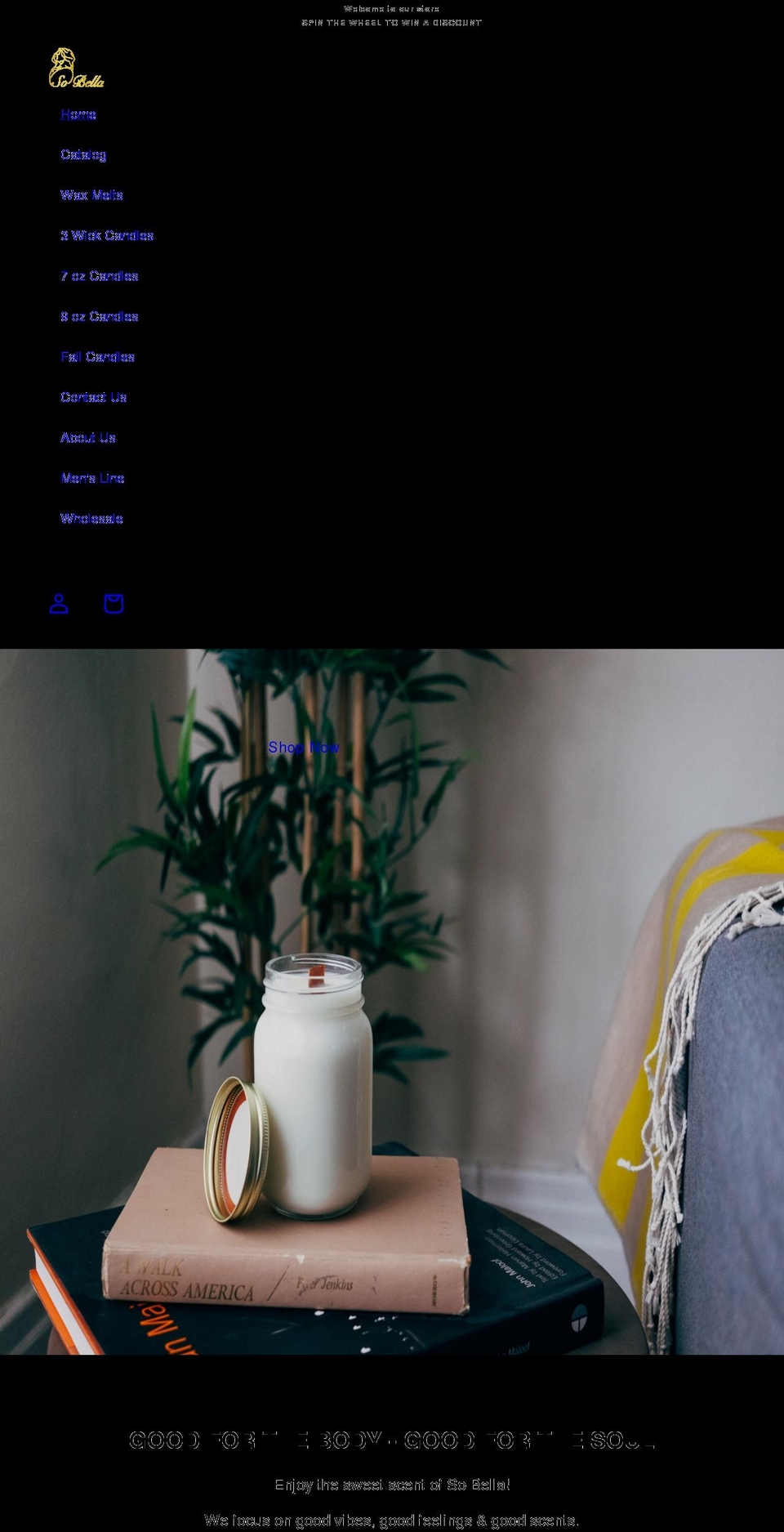 sobellabodynsoul.com shopify website screenshot