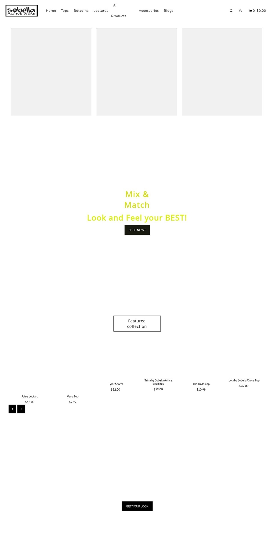 sobellawear.com — Shopify storefront screenshot
