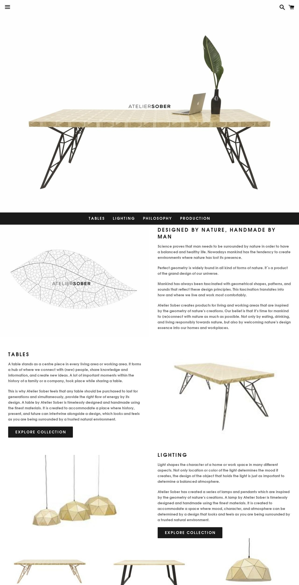 sober-design.com shopify website screenshot