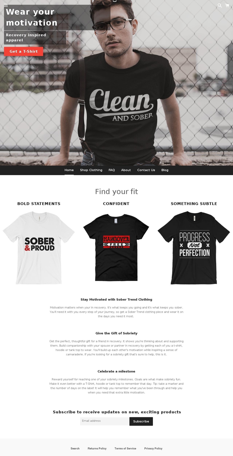 sobertrend.com shopify website screenshot