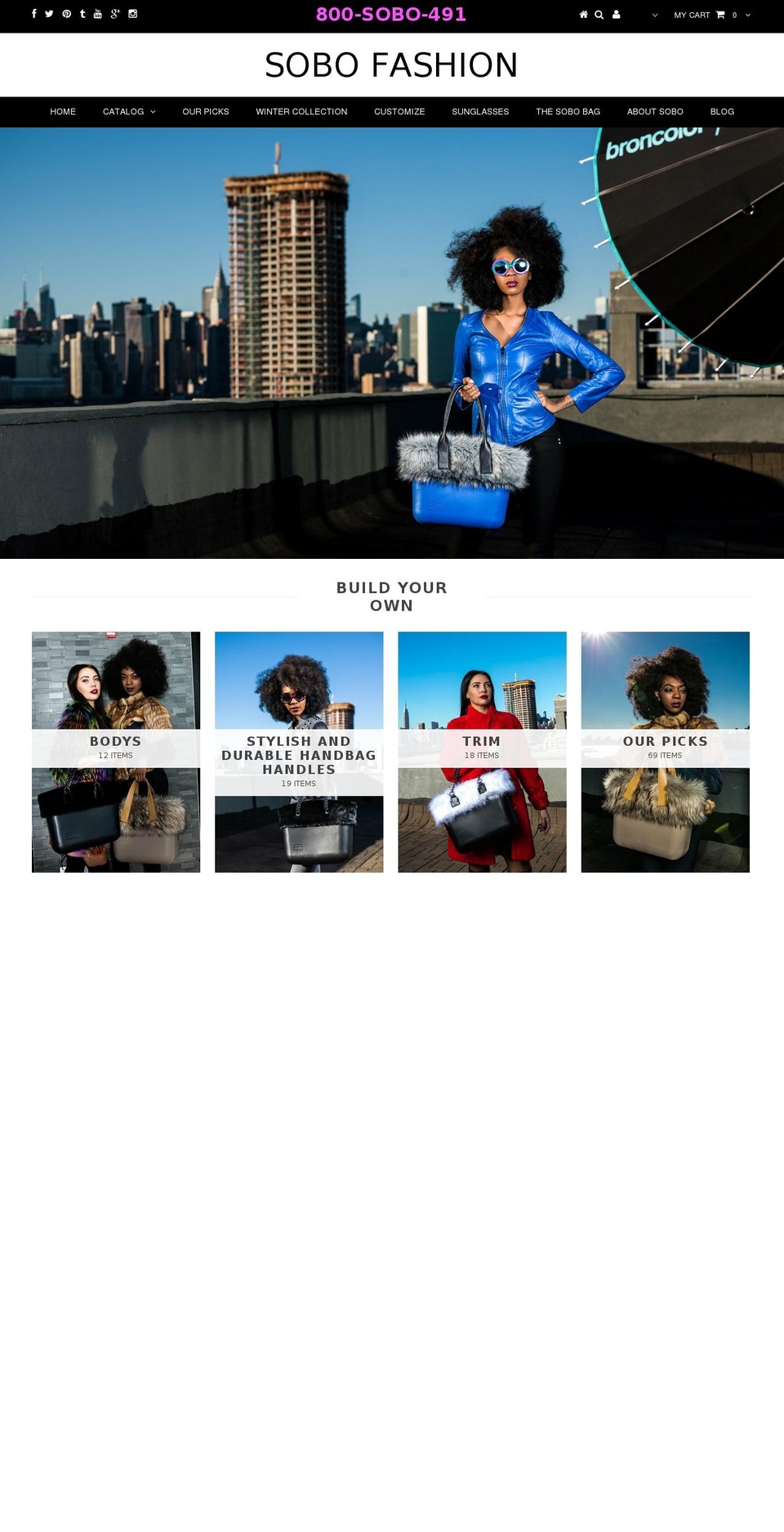 sobobag.com shopify website screenshot