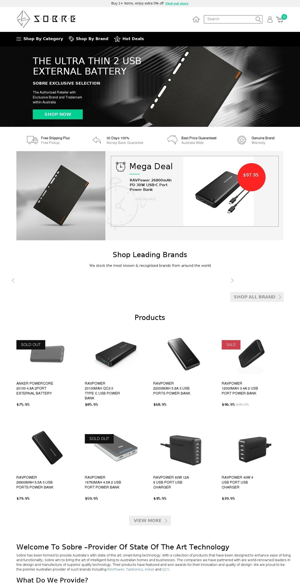 sobre.com.au shopify website screenshot