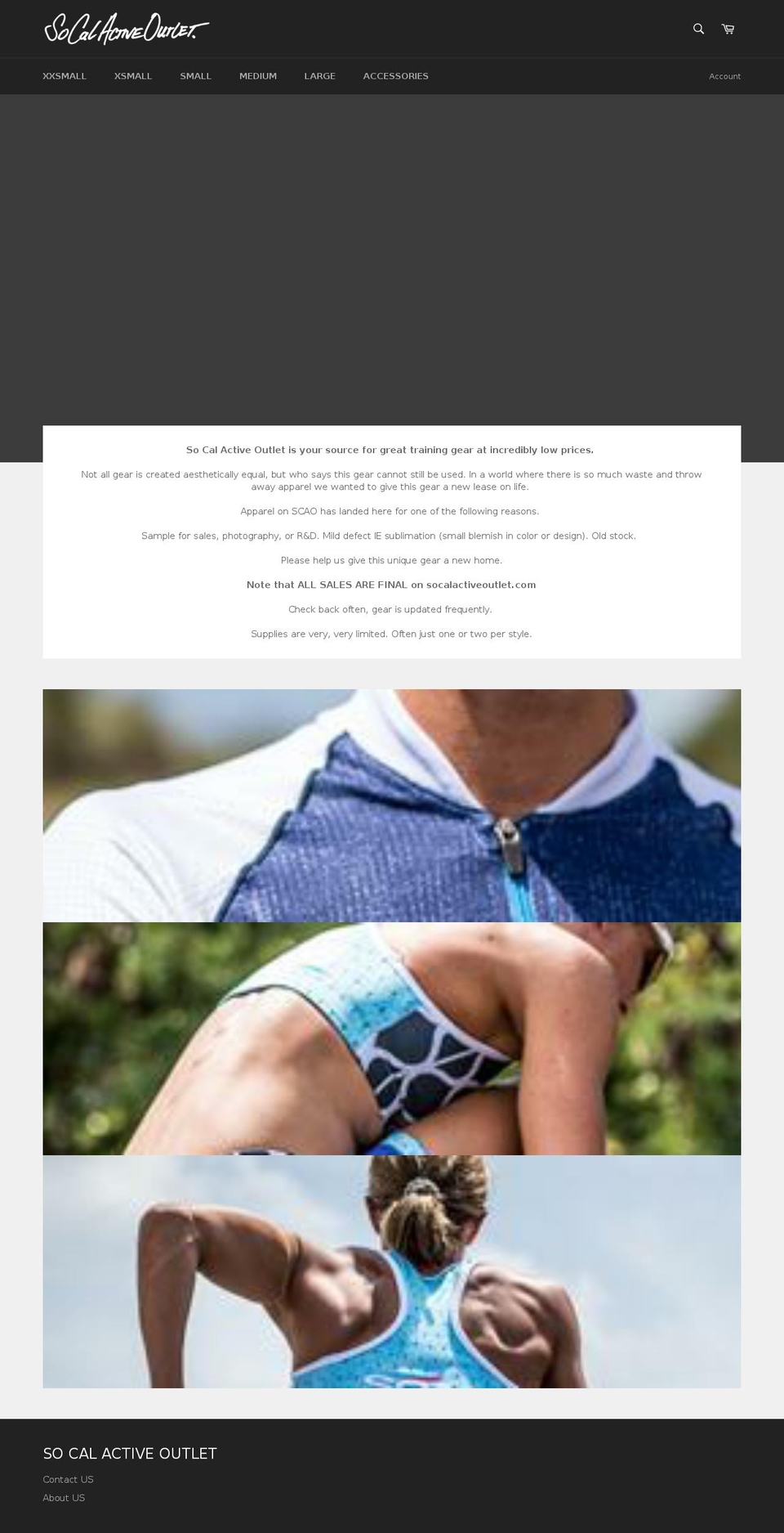 socalactiveoutlet.com shopify website screenshot