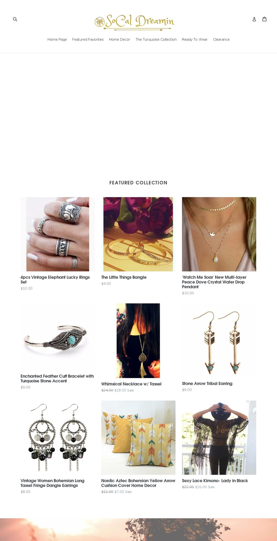 socaldreamin.com shopify website screenshot