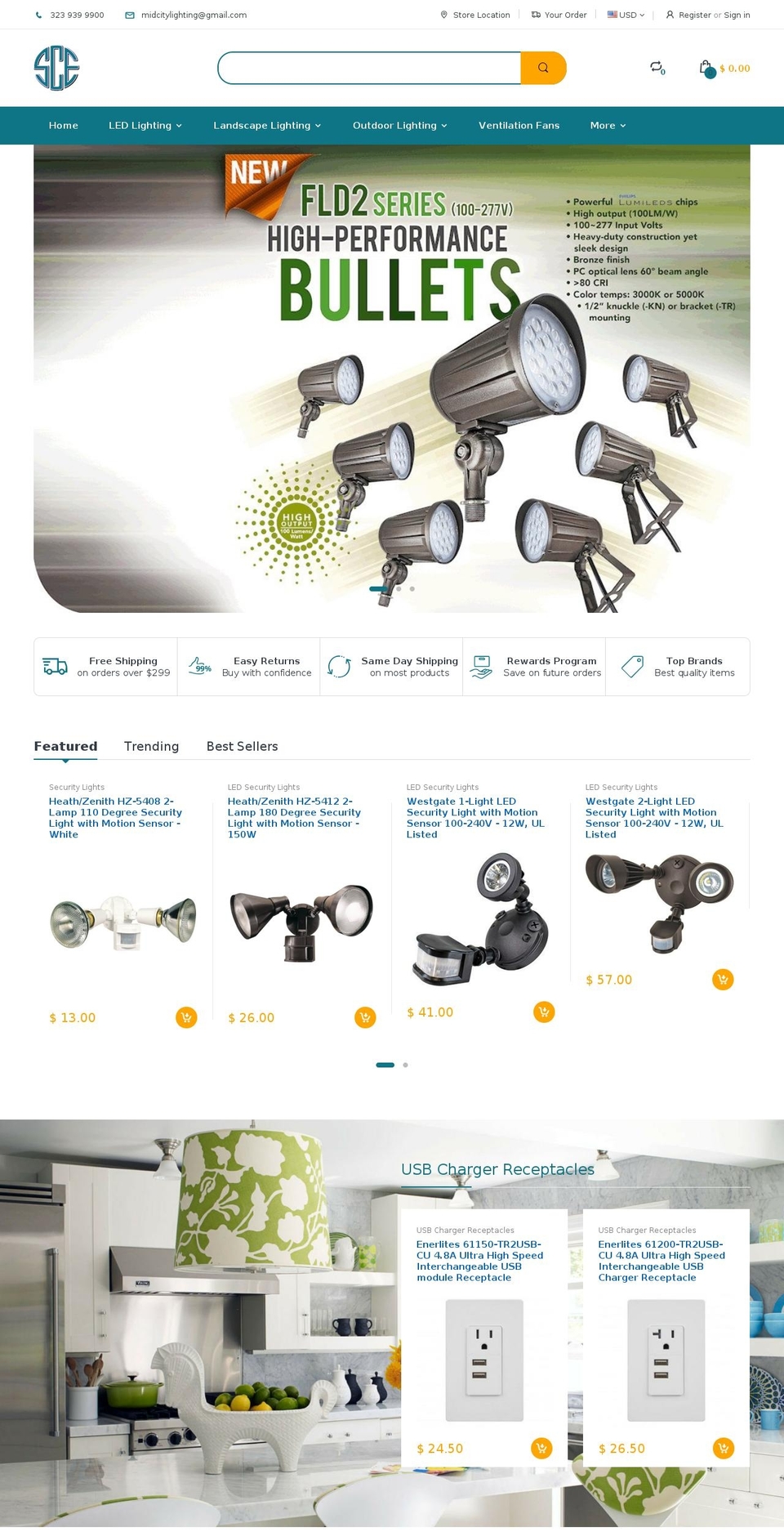 socalelectric.com shopify website screenshot