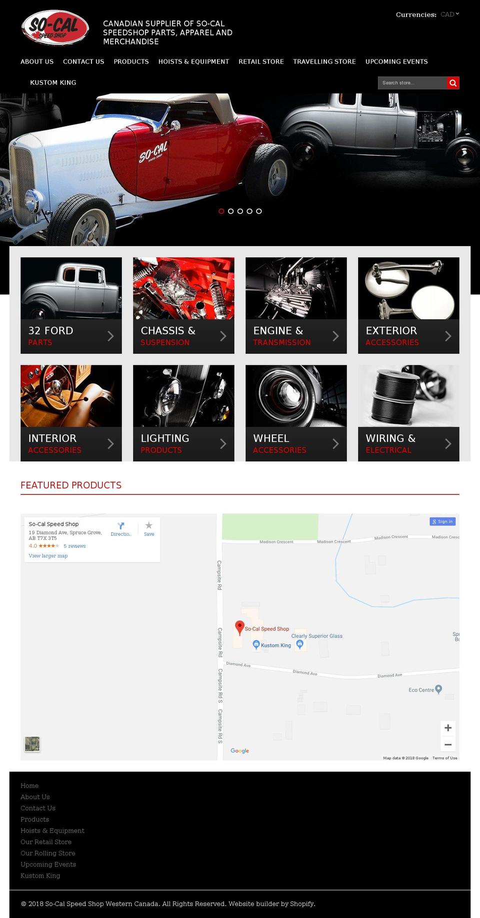 Custom Theme 1 Shopify theme site example socalspeedshopcanada.ca