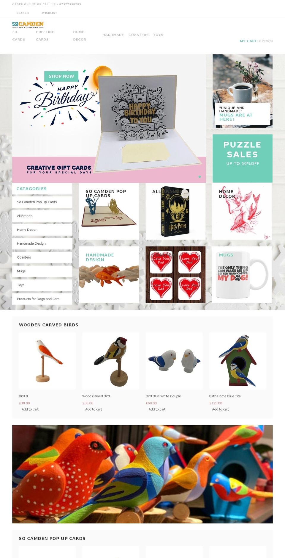 socamden.co.uk shopify website screenshot