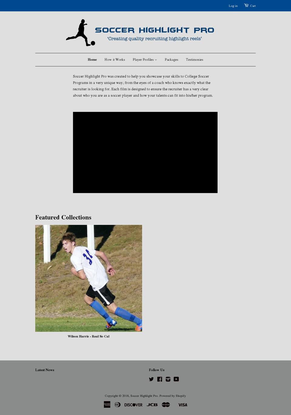 soccerhighlightpro.com — Shopify storefront screenshot