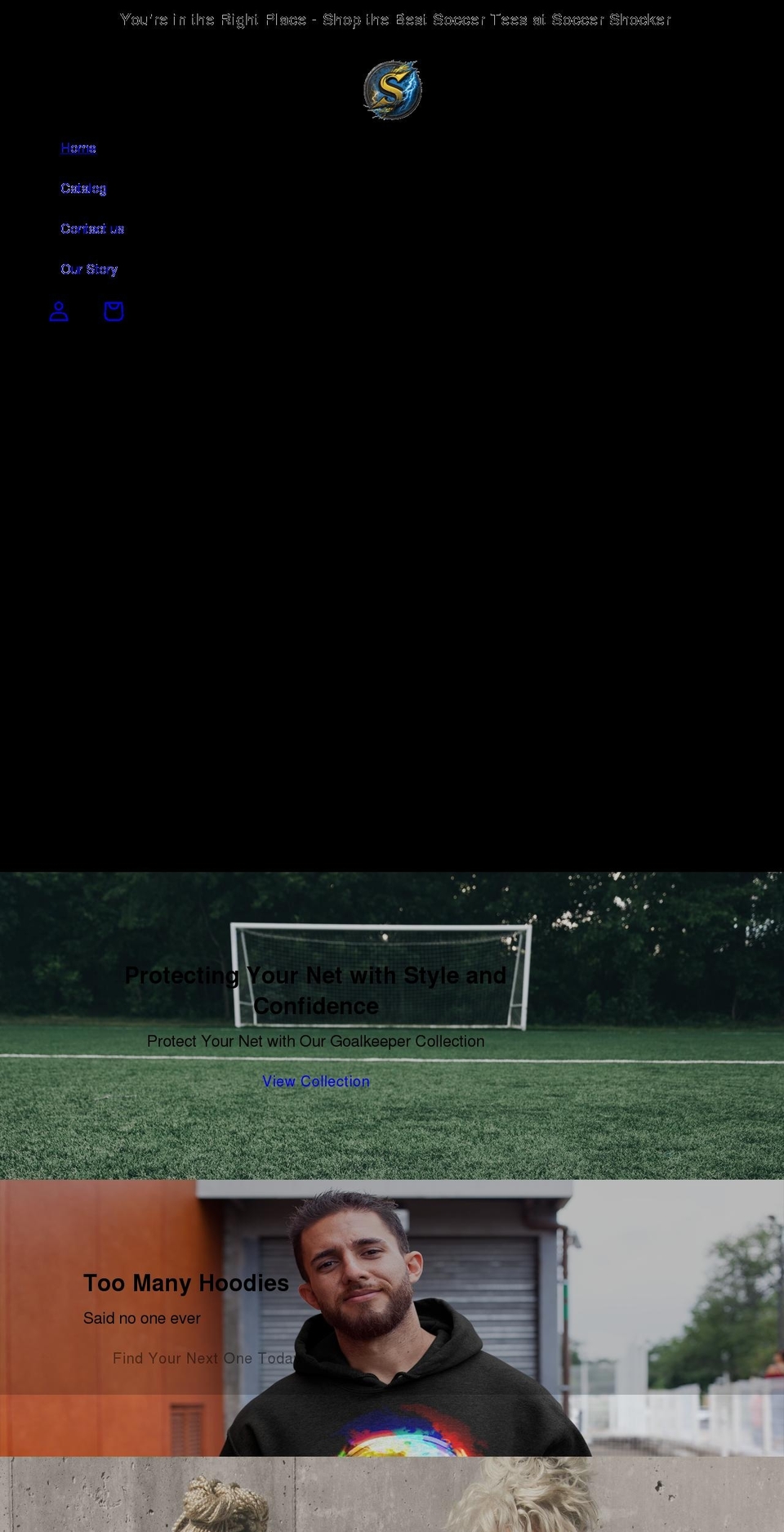 soccershocker.com shopify website screenshot