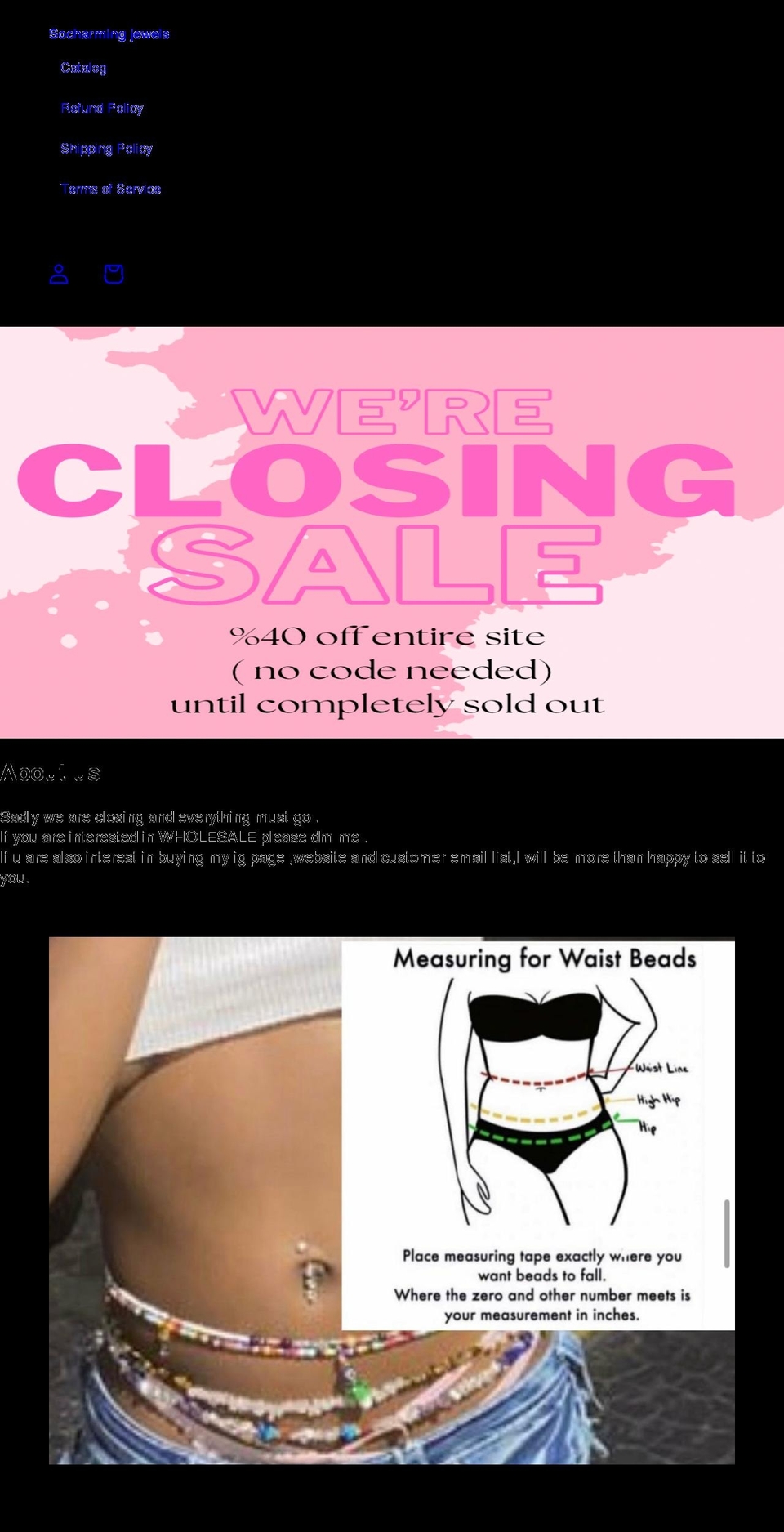 socharmingjewels.com shopify website screenshot