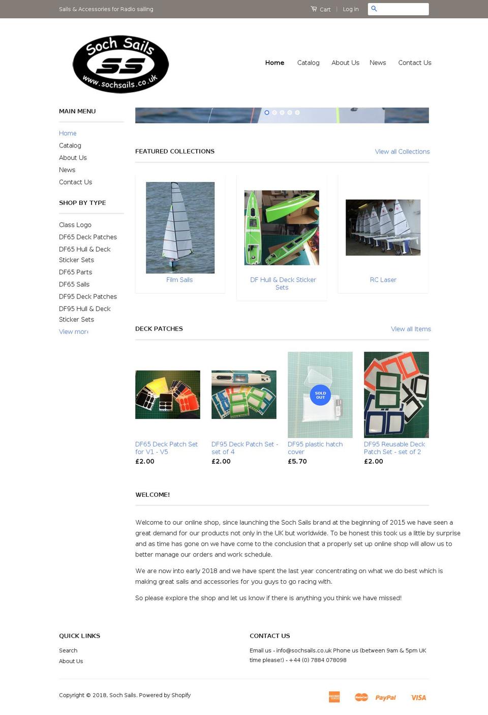 sochsails.online shopify website screenshot