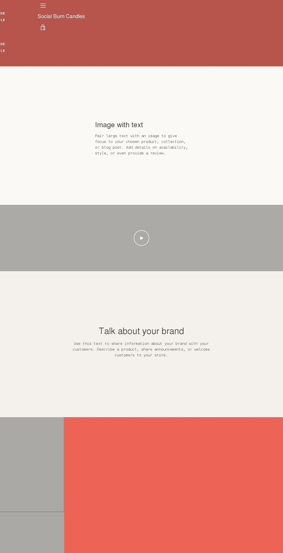 social-burn-candles.myshopify.com shopify website screenshot
