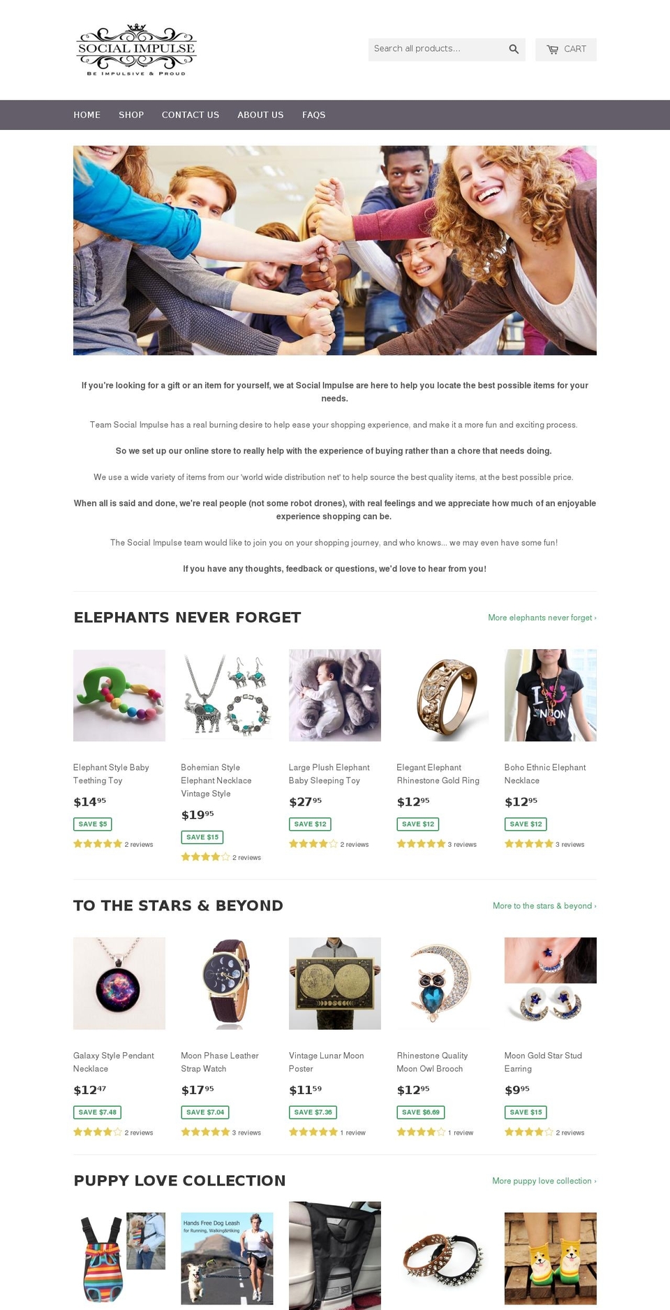 social-impulse.com shopify website screenshot