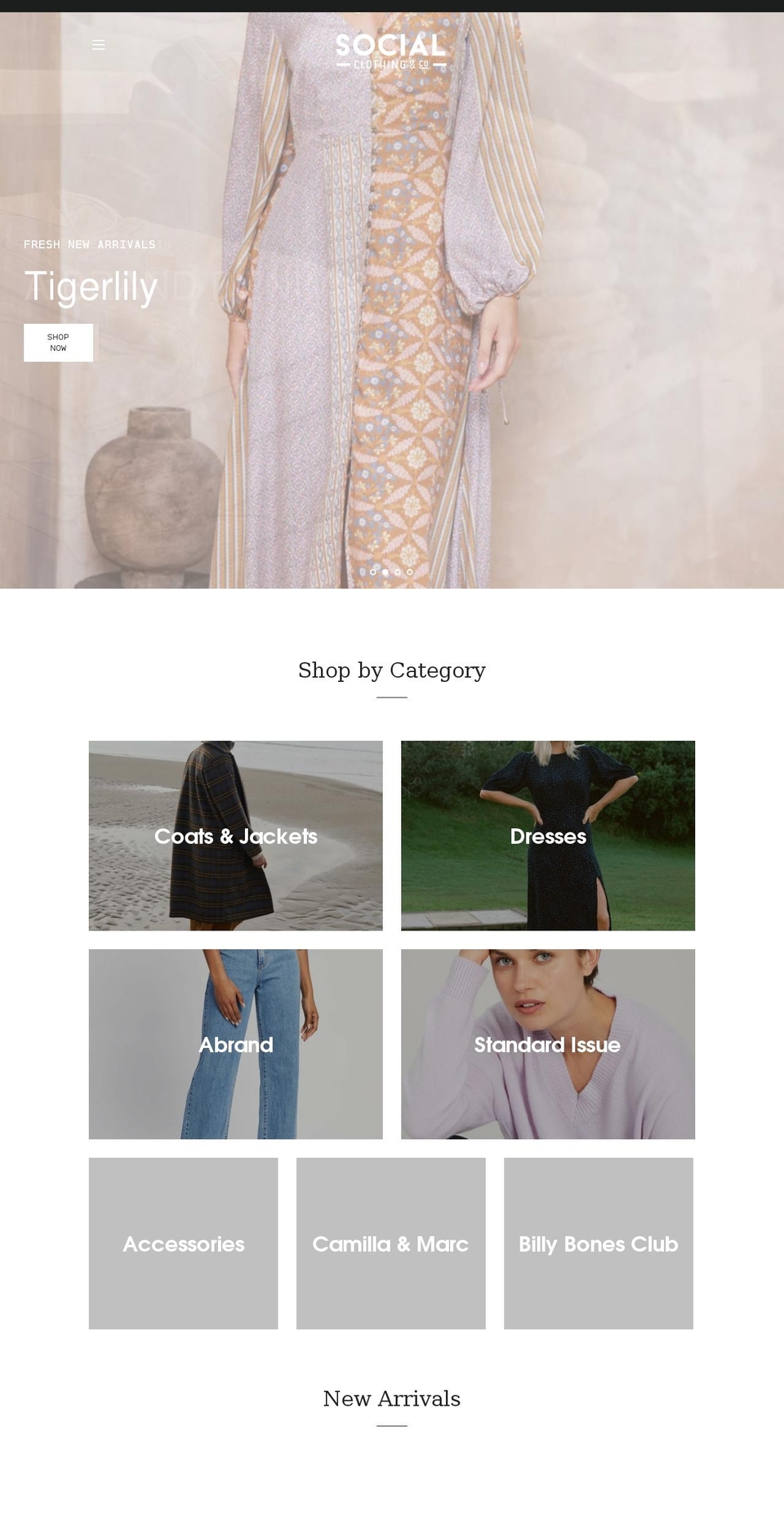 socialclothing.co.nz shopify website screenshot